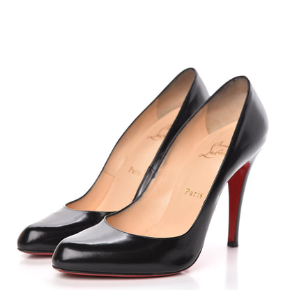 Christian Louboutin Jazz Calfskin Decollete 868 100 Pumps 39.5 Black 3 of 11