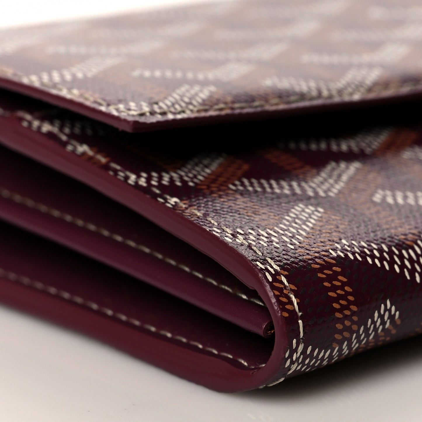 Goyardine Varenne Continental Wallet Burgundy