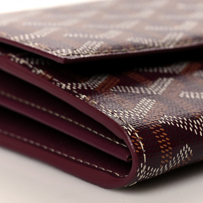Goyard Goyardine Varenne Continental Wallet Burgundy 8 of 9