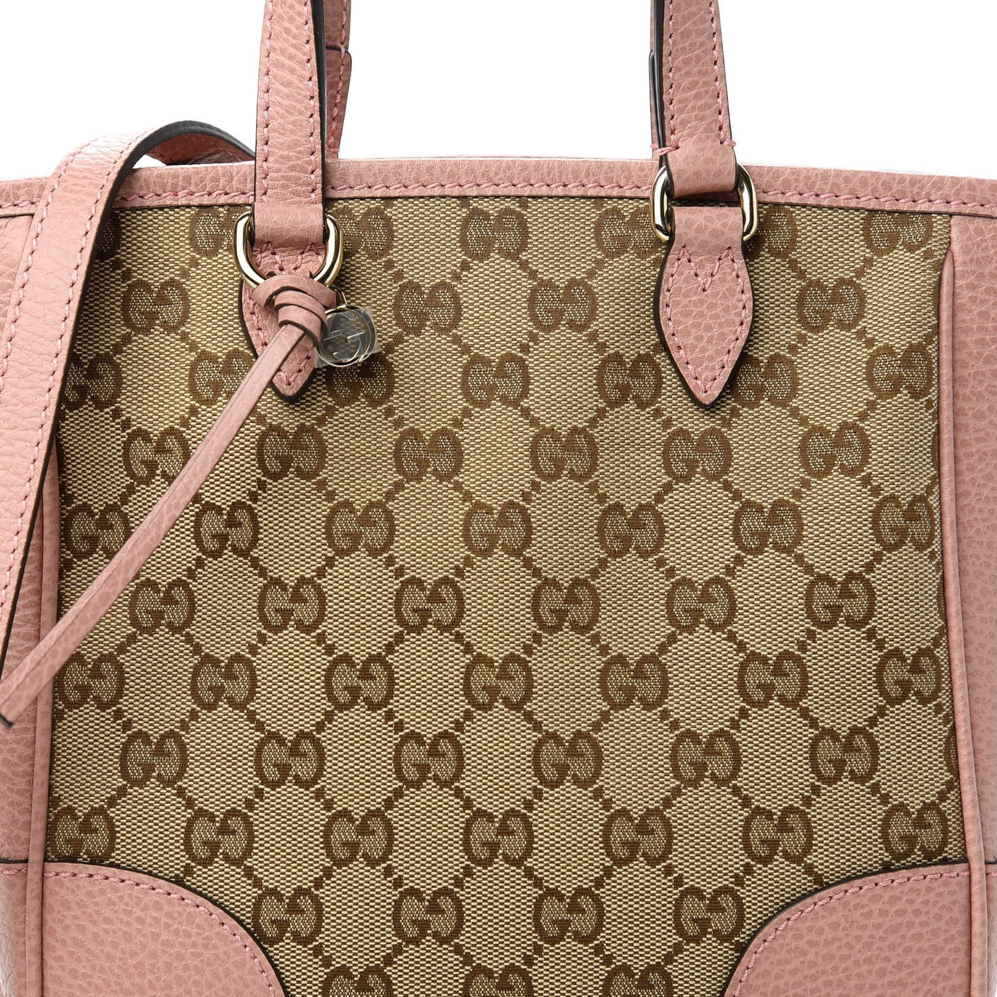 Monogram Small Bree Tote Beige Soft Pink