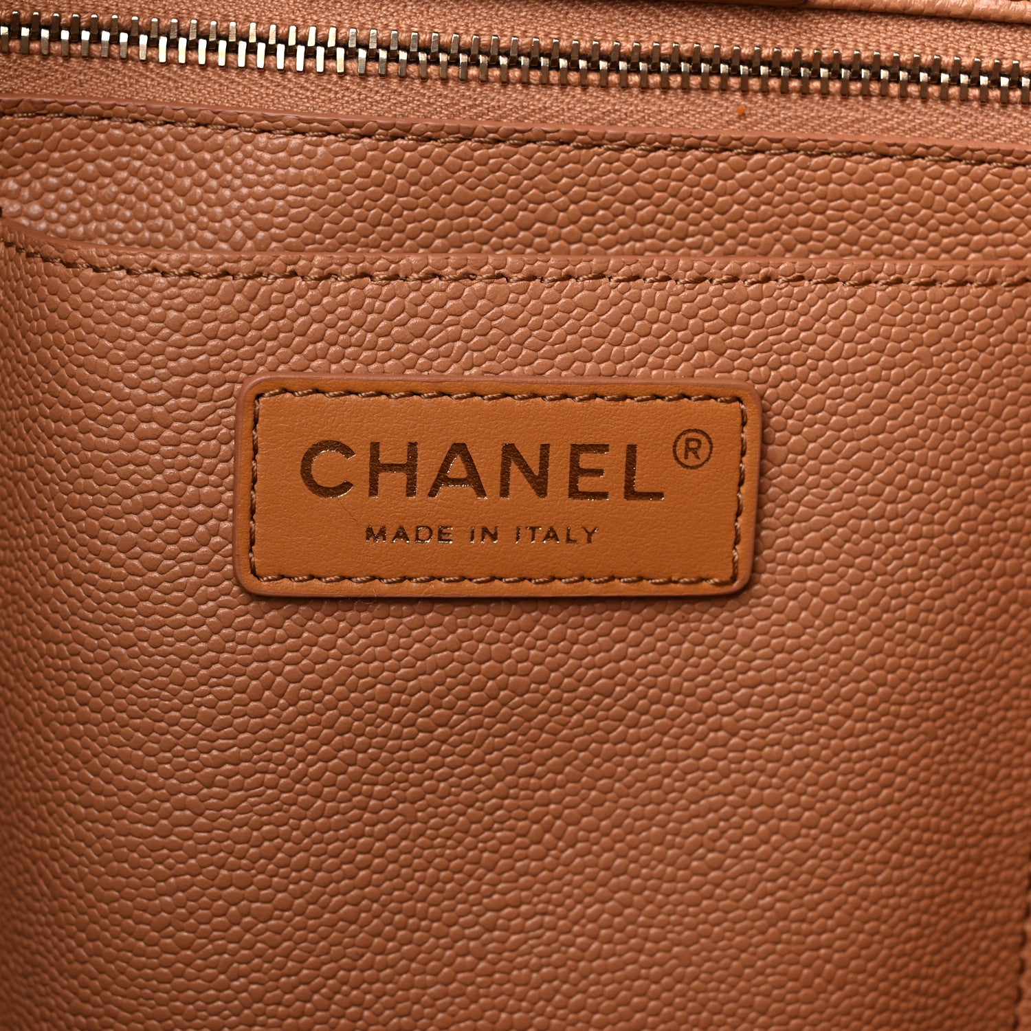 Chanel Caviar Quilted Large Shopping Tote Dark Beige 6 of 11