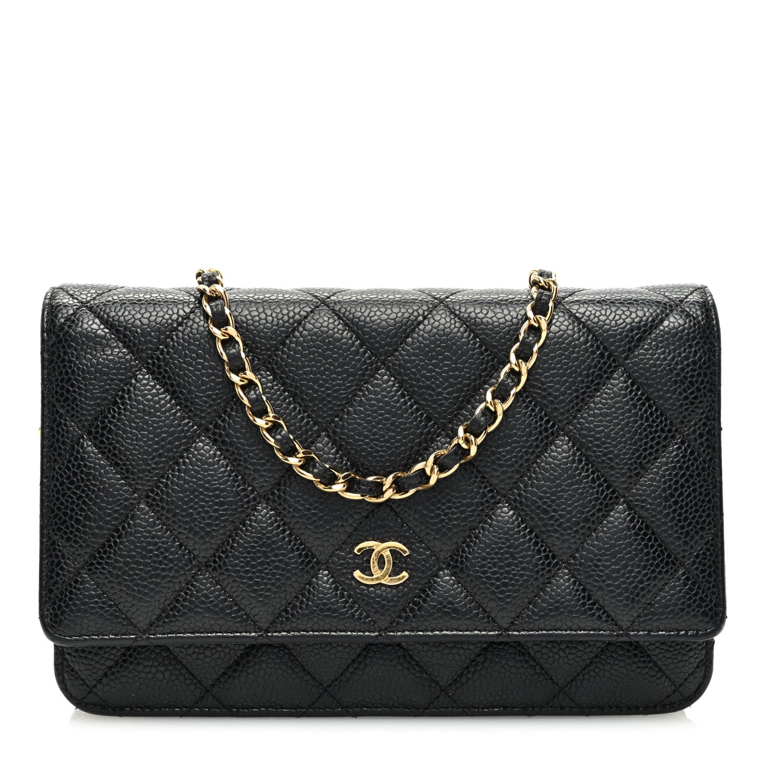 Chanel Caviar Quilted Wallet on Chain WOC Black 1 of 11