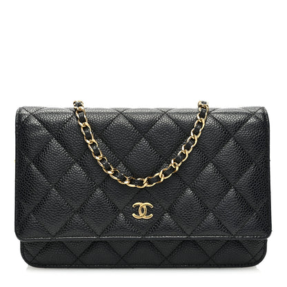Chanel Caviar Quilted Wallet on Chain WOC Black 1 of 11