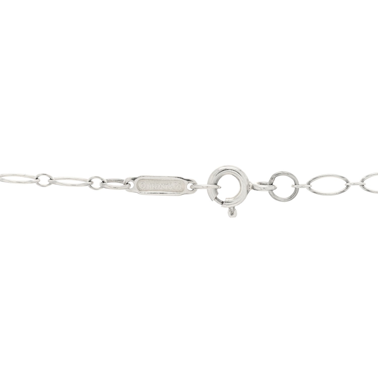 Tiffany Sterling Silver Heart Key Pendant Necklace 3 of 3
