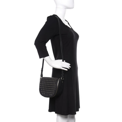 Burberry Grained Calfskin Eyelet Small Zip Crossbody Bag Black 2 of 11