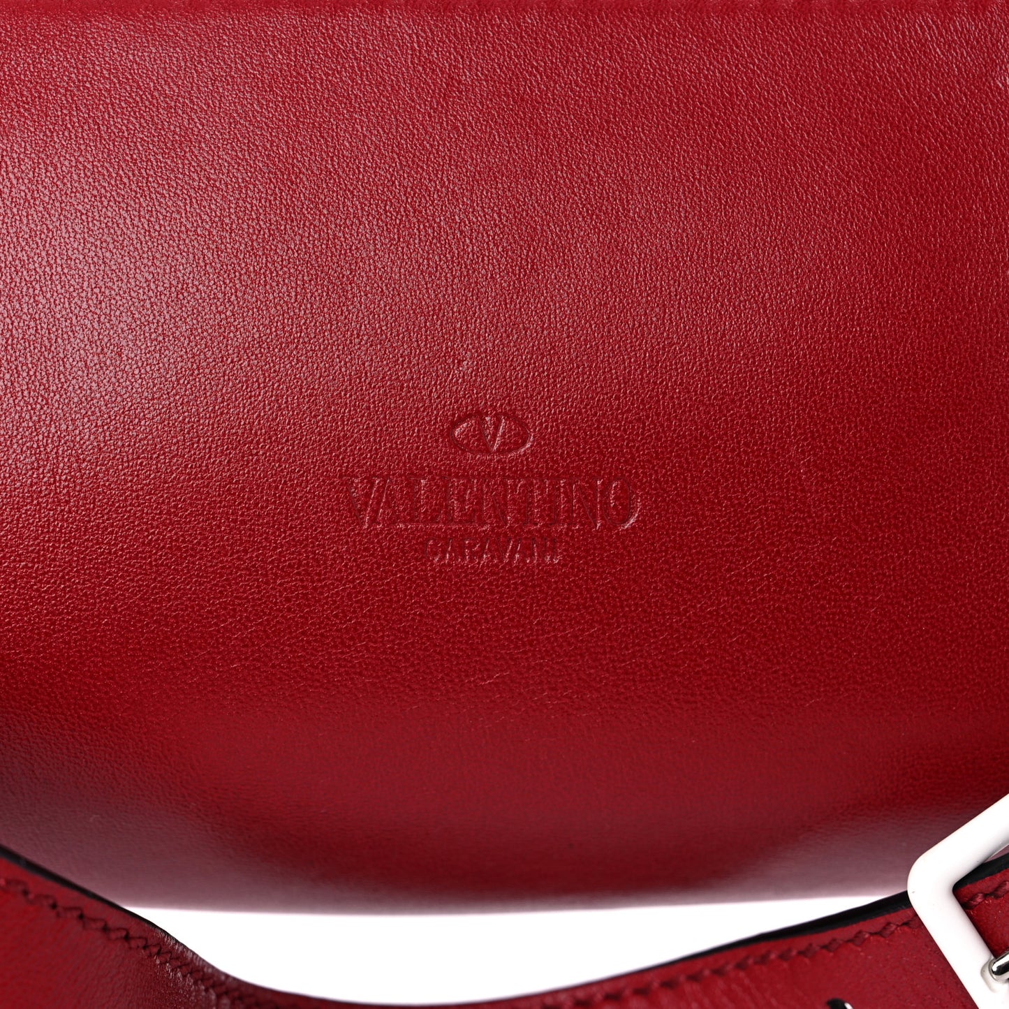 Lambskin Free Rockstud Spike Belt Bag 75 Rosso Valentino
