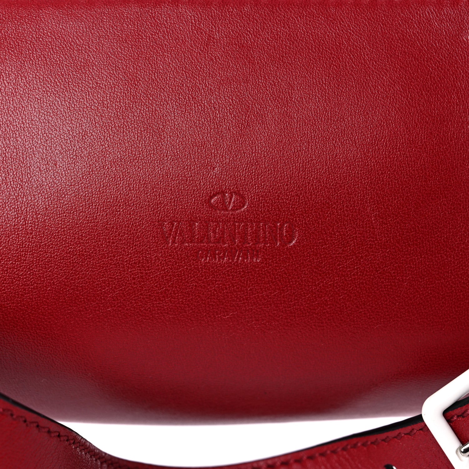 Valentino Garavani Lambskin Free Rockstud Spike Belt Bag 75 Rosso Valentino 9 of 10