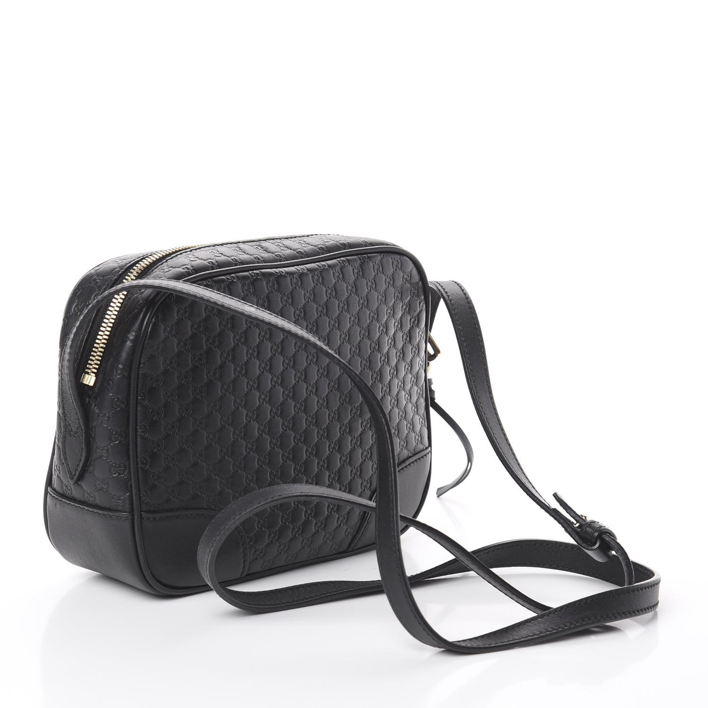 Microguccissima Mini Bree Messenger Bag Black