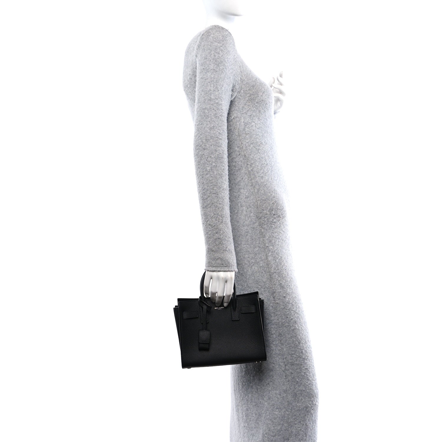 Saint Laurent Grained Calfskin Nano Sac De Jour Black 3 of 11