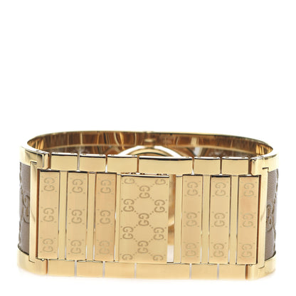 Gucci Stainless Steel Calfskin 33mm Twirl Quartz Watch Bronze 4 of 8