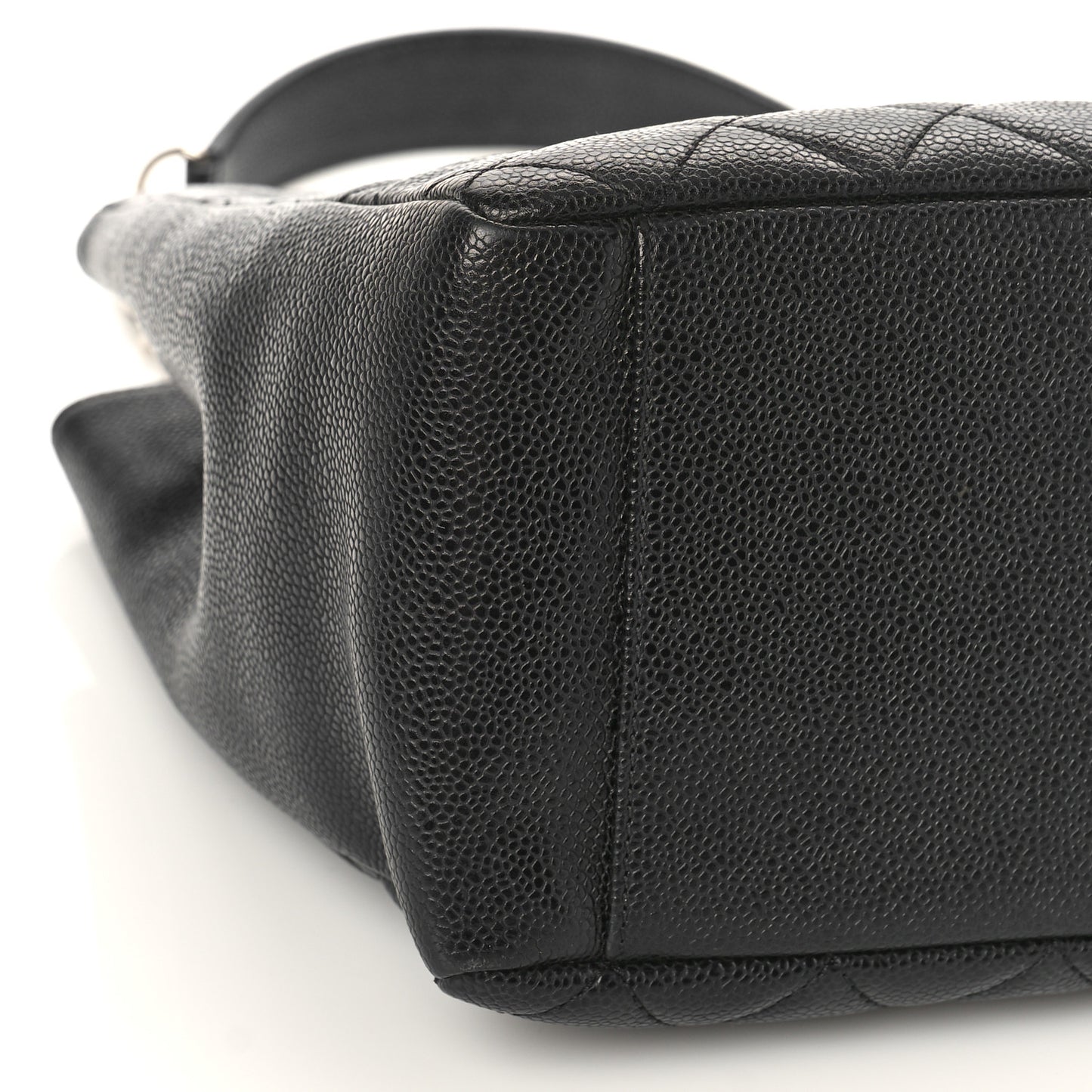 Caviar Quilted Grand Shopping Tote GST Black