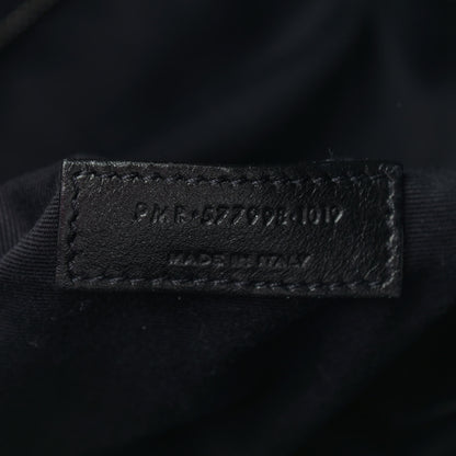 Saint Laurent Crinkled Calfskin Matelasse Monogram Niki Shoulder Bag Black 7 of 9