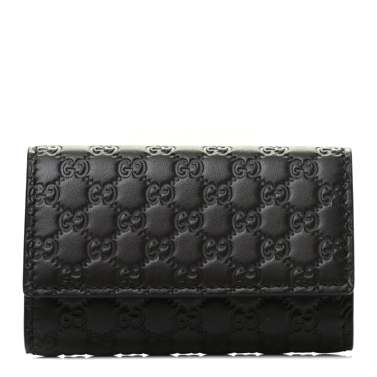 Gucci Microguccissima 6 Key Holder Case Black 1 of 9