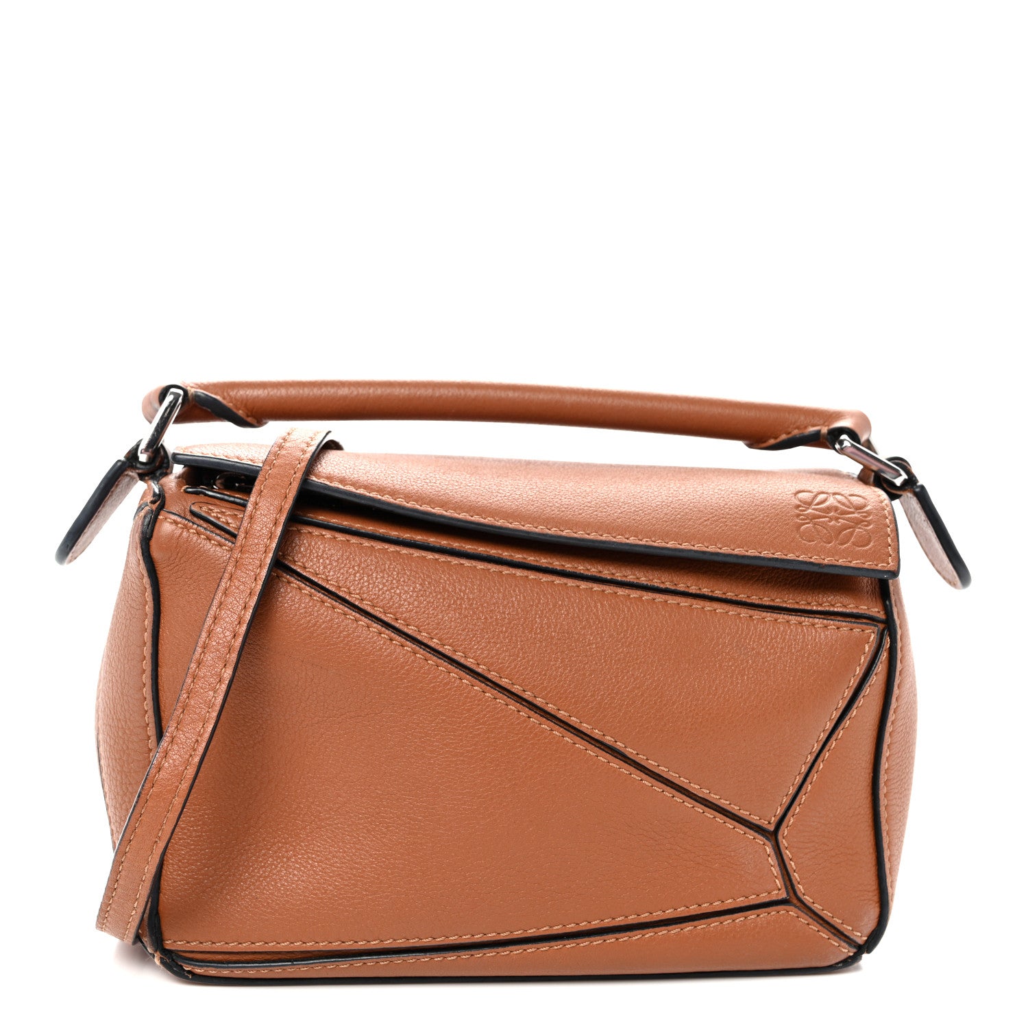 Loewe Calfskin Mini Puzzle Bag Tan 1 of 9