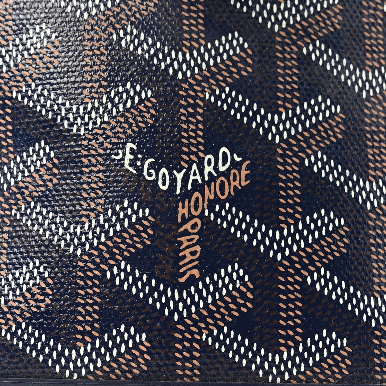 Goyard Goyardine Petit Flot Bucket Bag PM Navy 6 of 9