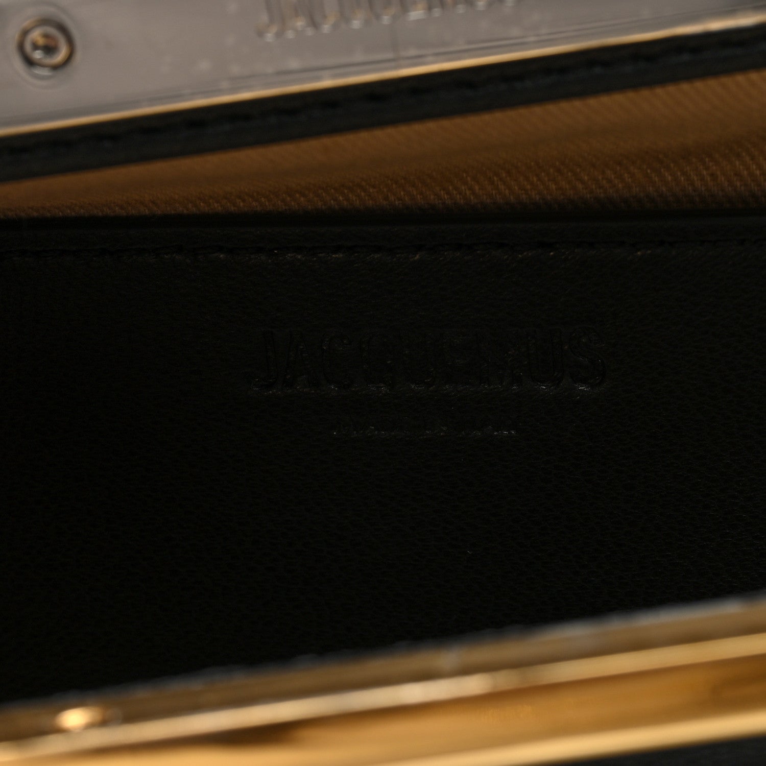 Jacquemus Lambskin La Pochette Salon Clutch Black 6 of 10