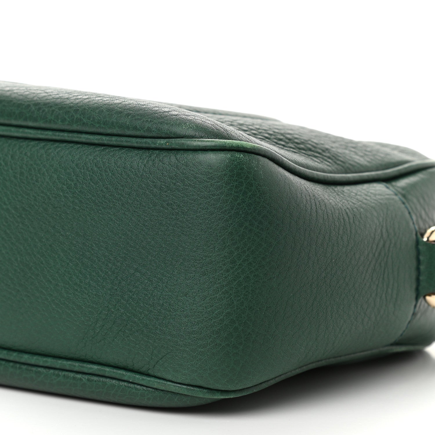 Gucci Pebbled Calfskin Small Soho Disco Bag Emerald Green 10 of 10