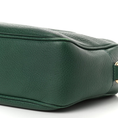 Gucci Pebbled Calfskin Small Soho Disco Bag Emerald Green 10 of 10