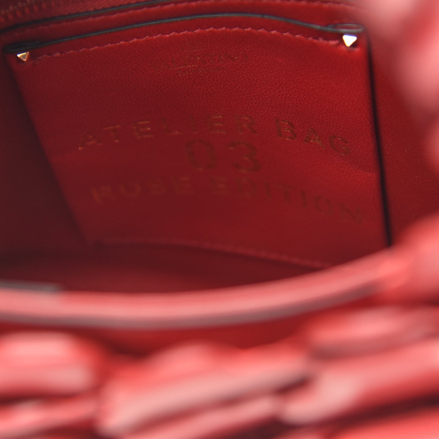 Nappa Atelier 03 Rose Edition Small Hobo Rosso Valentino
