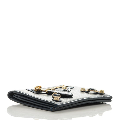 Balenciaga Agneau Giant 12 Gold Hardware Card Case Bleu Obscur 4 of 6