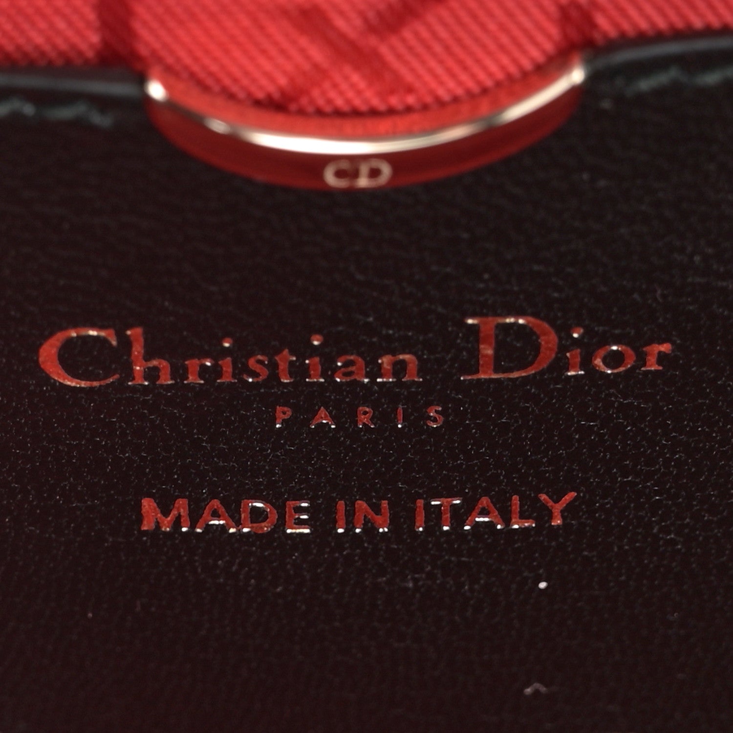 Christian Dior Lambskin Cannage Medium Lady D-Joy Black 6 of 10