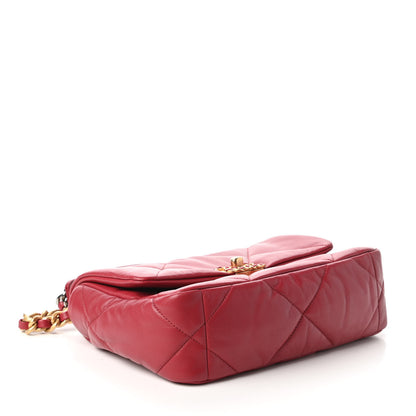 Chanel Lambskin Quilted Medium Chanel 19 Flap Red 4 of 10