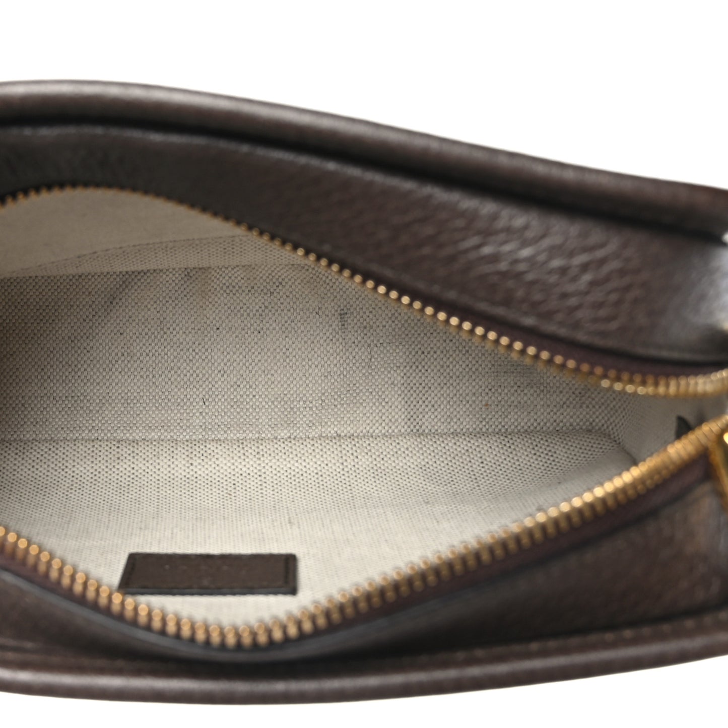 Monogram Jumbo GG Textured Dollar Calfskin Web Mini Crossbody Bag Camel Ebony New Acero