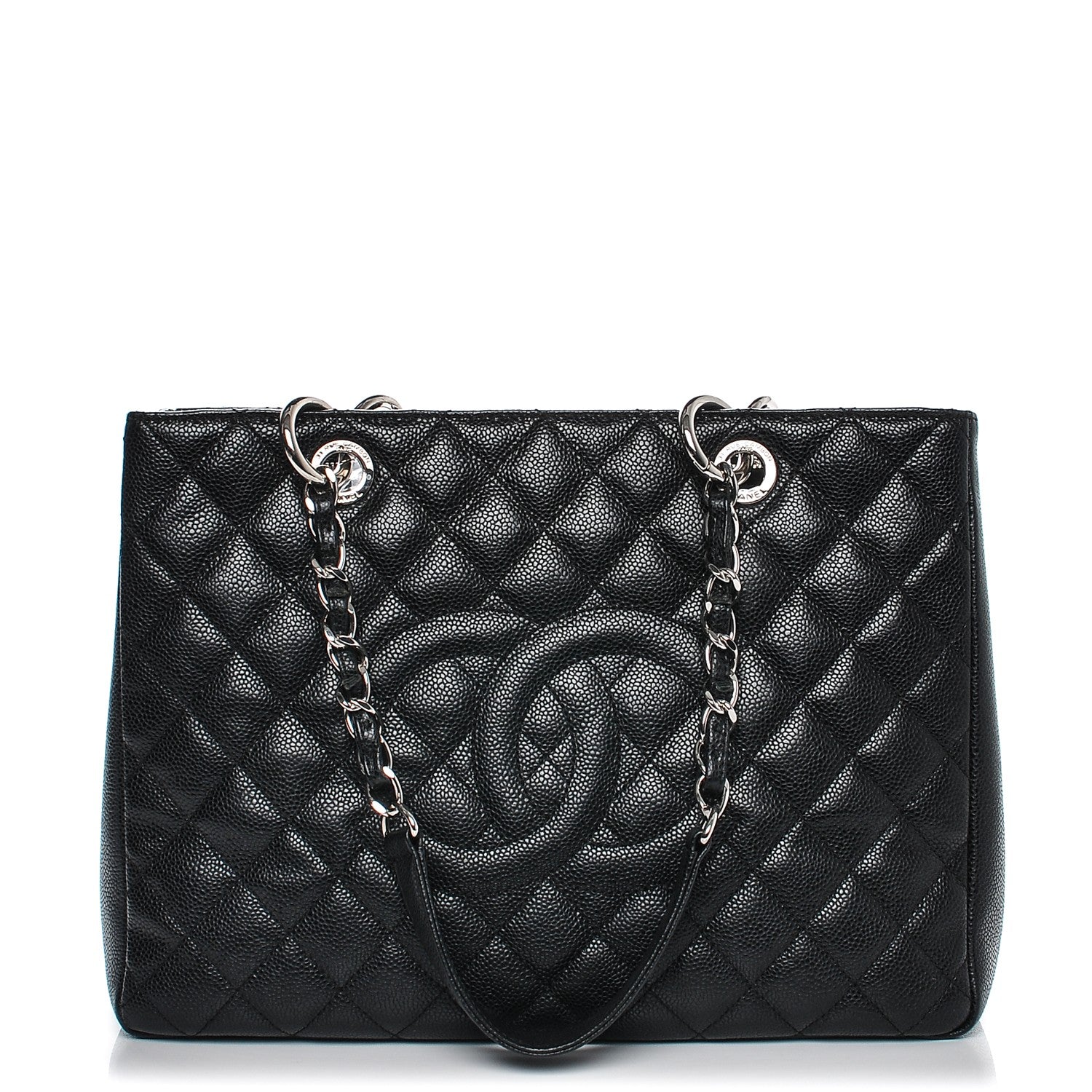 Chanel Caviar Quilted Grand Shopping Tote GST Black 1 of 7