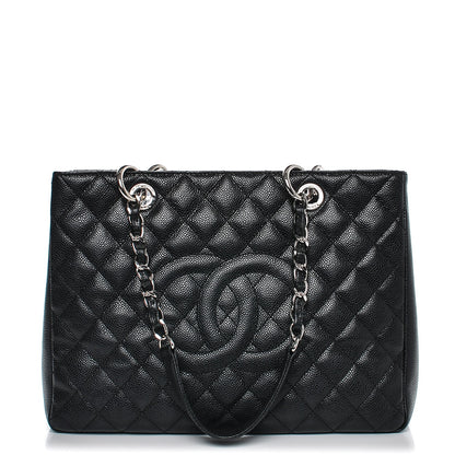 Chanel Caviar Quilted Grand Shopping Tote GST Black 1 of 7