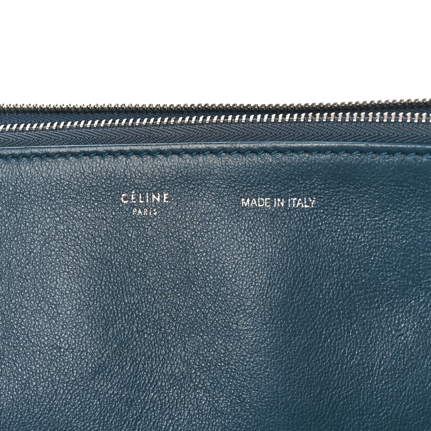Drummed Calfskin Suede Double Zip Trapeze Orage