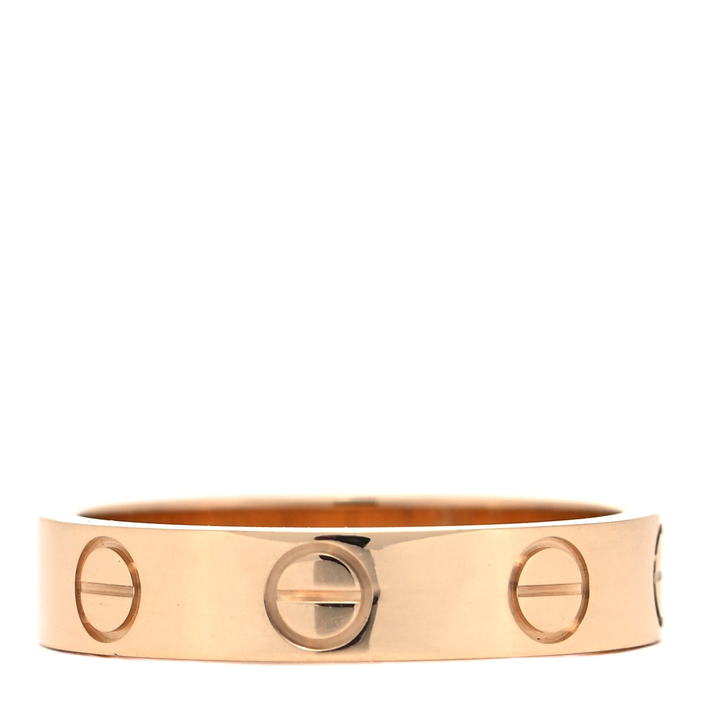 18K Yellow Gold 3.5mm LOVE Wedding Band Ring 47 4