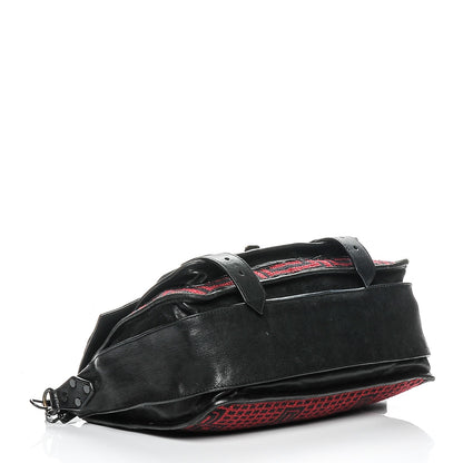 Proenza Schouler Calfskin Fabric Mochila Medium PS1 Satchel Red Black 4 of 11