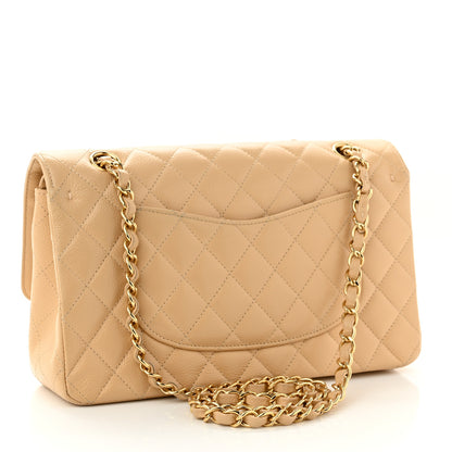 Chanel Caviar Quilted Medium Double Flap Beige 3 of 9