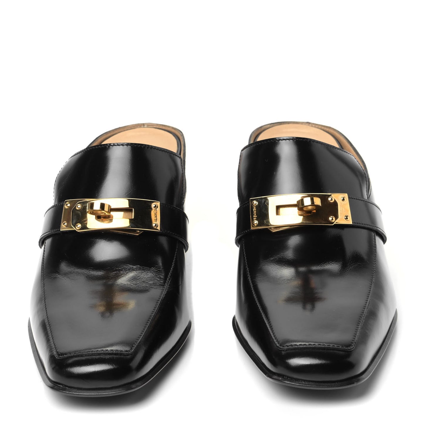Goatskin Blossom Mules 38 Black