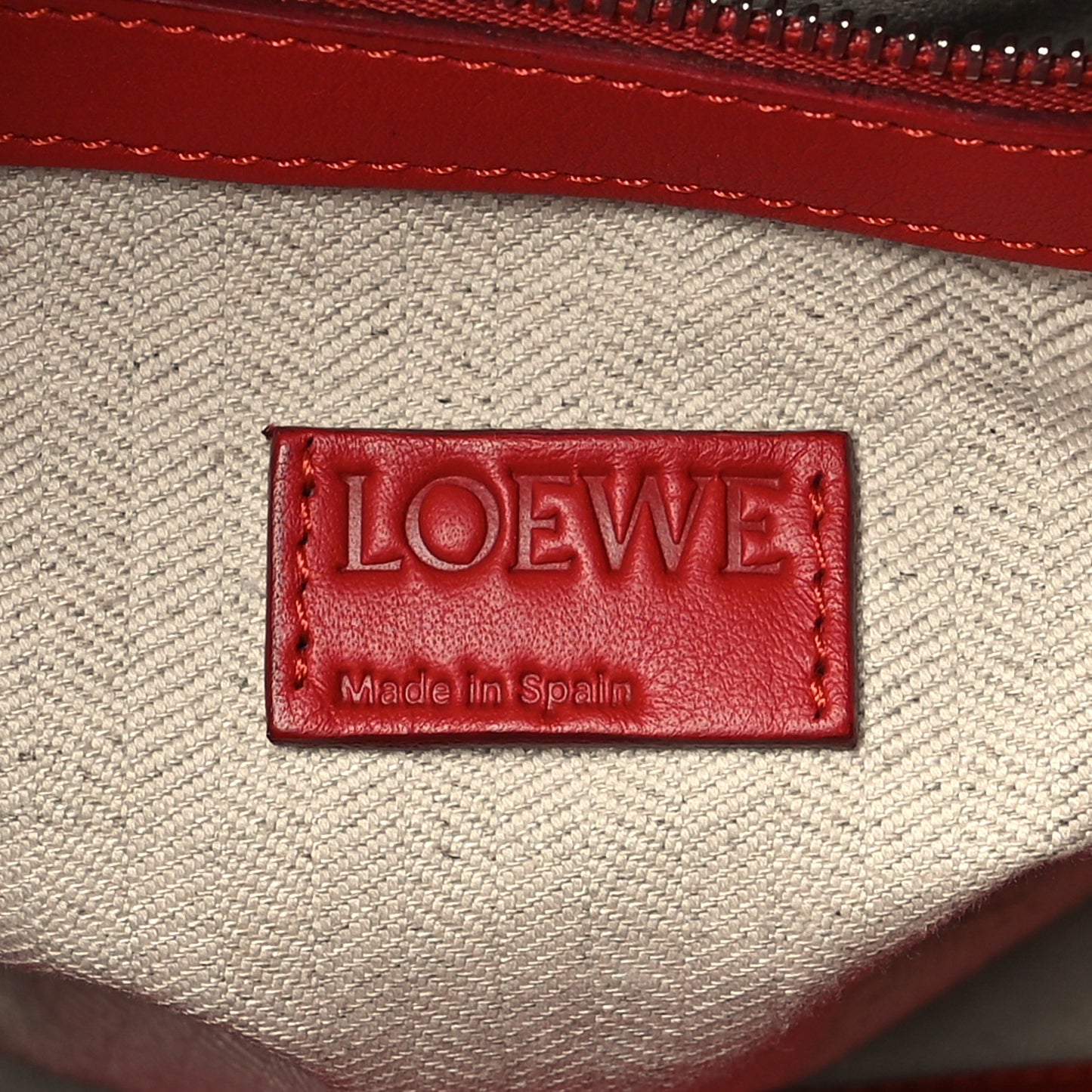 Calfskin Flamenco Knot Bag Red