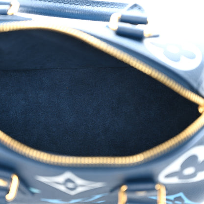 Louis Vuitton Empreinte Monogram Giant Speedy Bandouliere 20 Degrade Blue 5 of 10