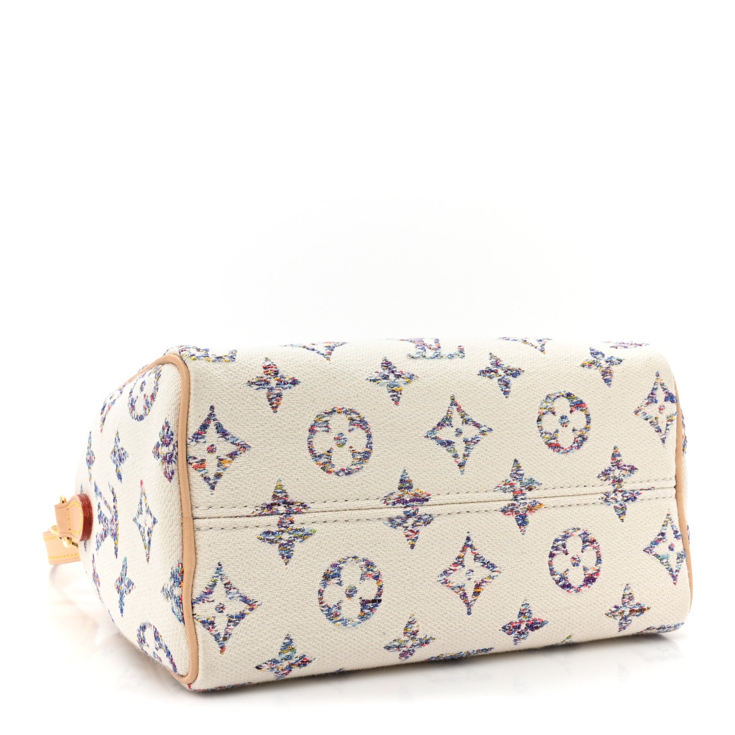 Louis Vuitton Monogram Jacquard Fabric Speedy Bandouliere 20 Multicolor Beige 4 of 8