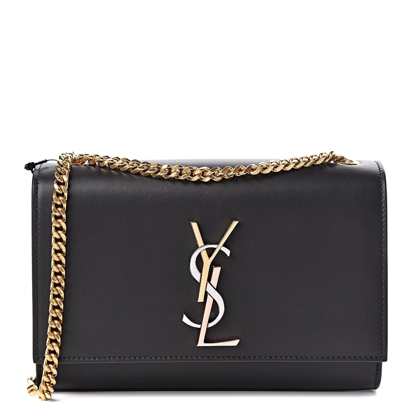 Calfskin Small Monogram Kate Satchel Black