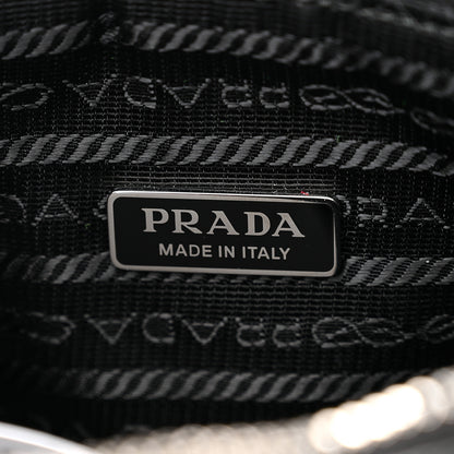 Prada Grace Lux Triangle Shoulder Bag Black 7 of 12