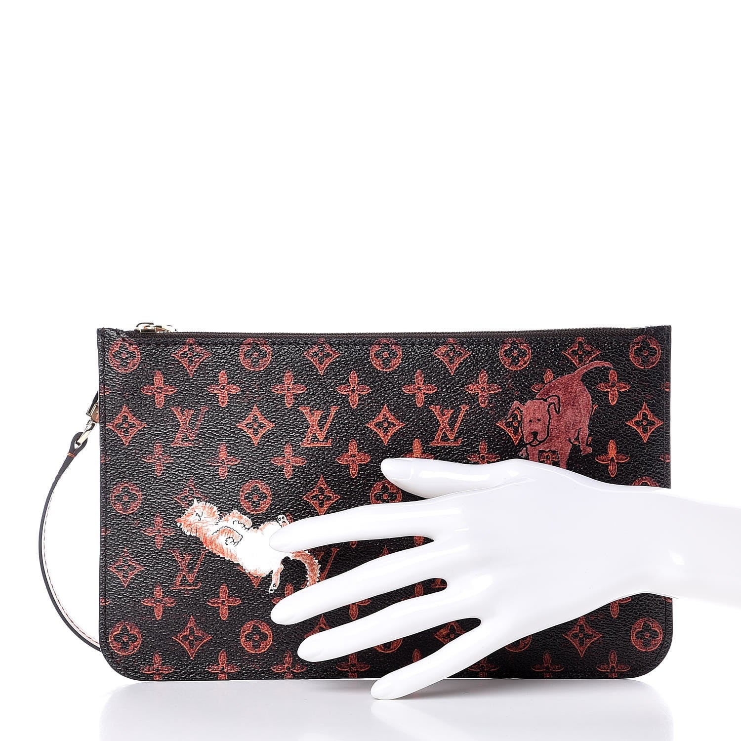 Louis Vuitton Catogram Neverfull MM GM Pochette Marron 2 of 7