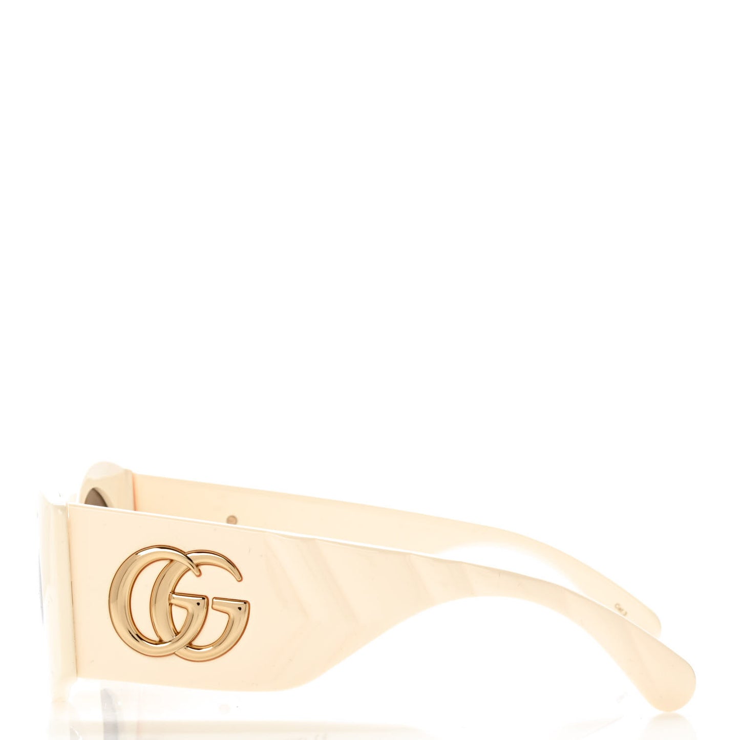 Acetate Frame GG Marmont Logo Sunglasses GG0810S Ivory