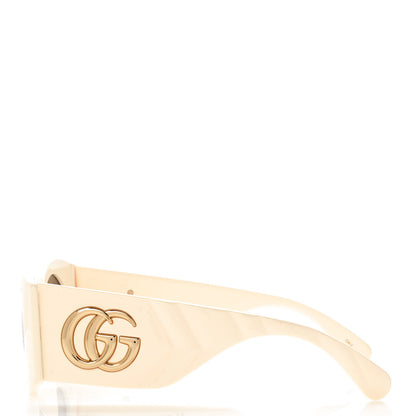 Gucci Acetate Frame GG Marmont Logo Sunglasses GG0810S Ivory 3 of 9