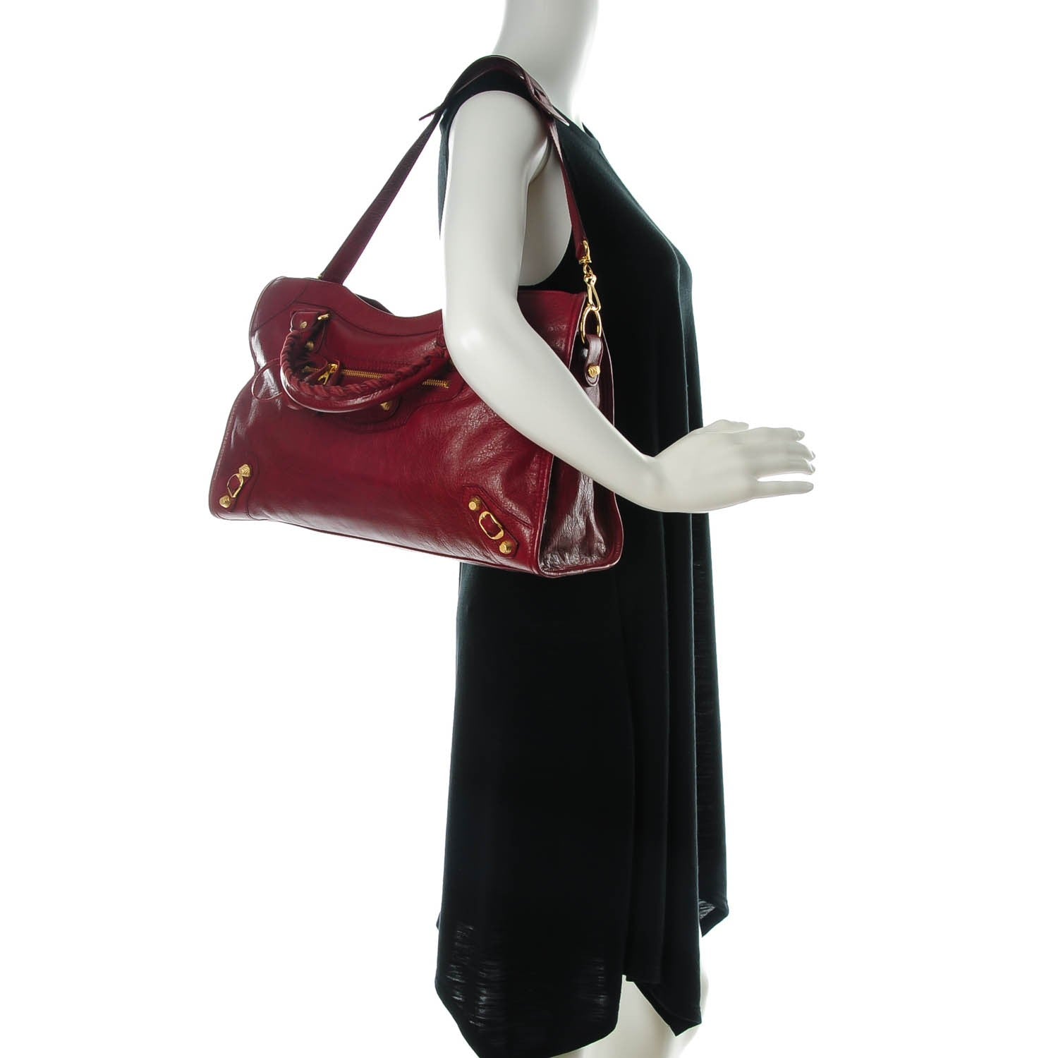 Balenciaga Agneau Giant 12 Gold Hardware City Rouge Cerise 2 of 7