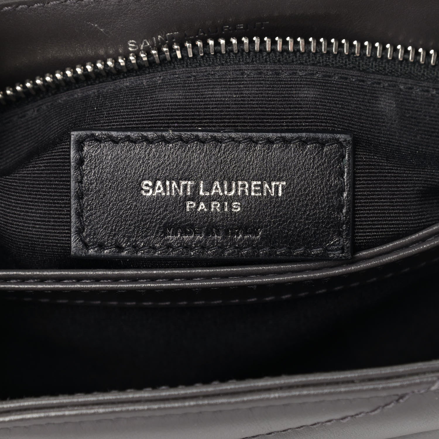 Saint Laurent Calfskin Y Quilted Monogram Toy Loulou Crossbody Bag Earth 6 of 11