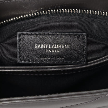 Saint Laurent Calfskin Y Quilted Monogram Toy Loulou Crossbody Bag Earth 6 of 11
