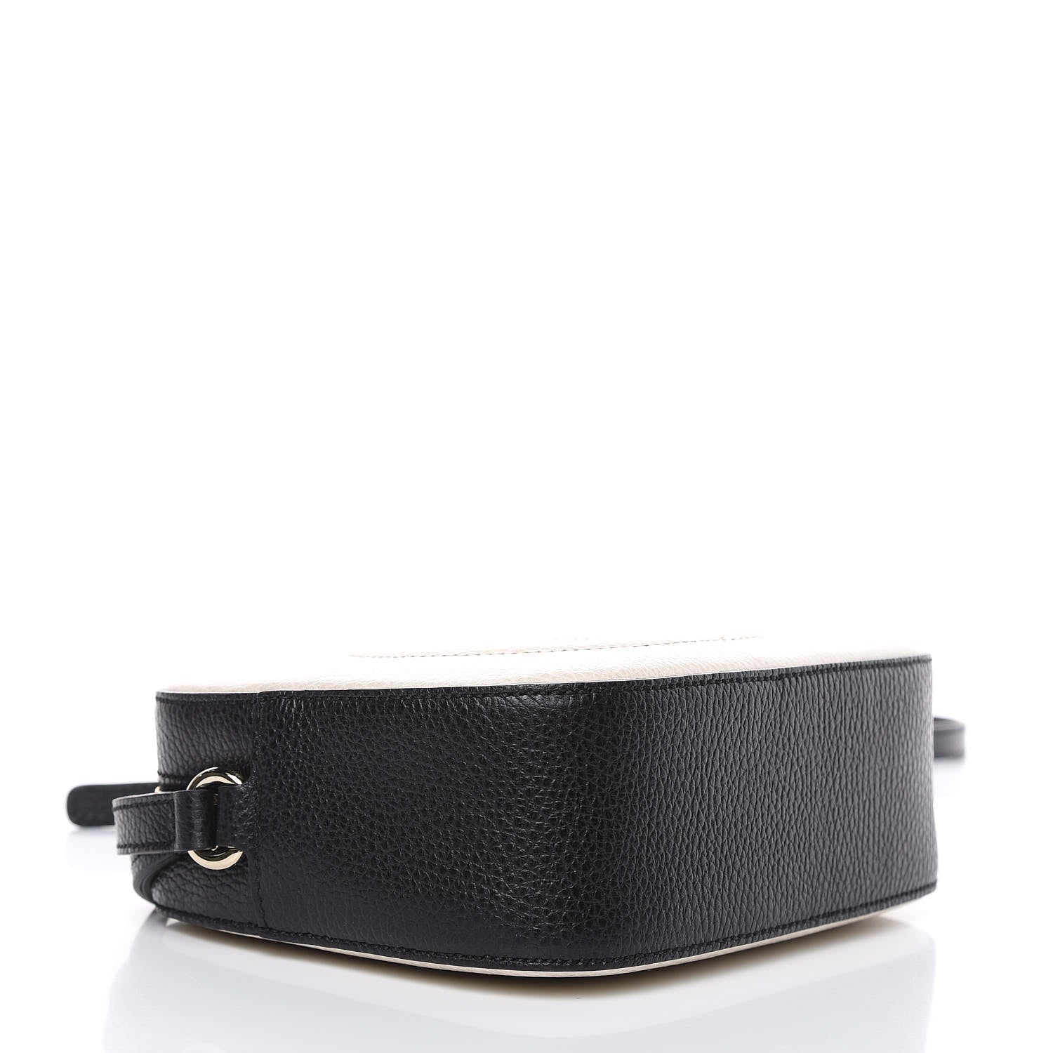 Gucci Dollar Calfskin Bi-Color Small Soho Disco Bag Mystic White Black 4 of 9