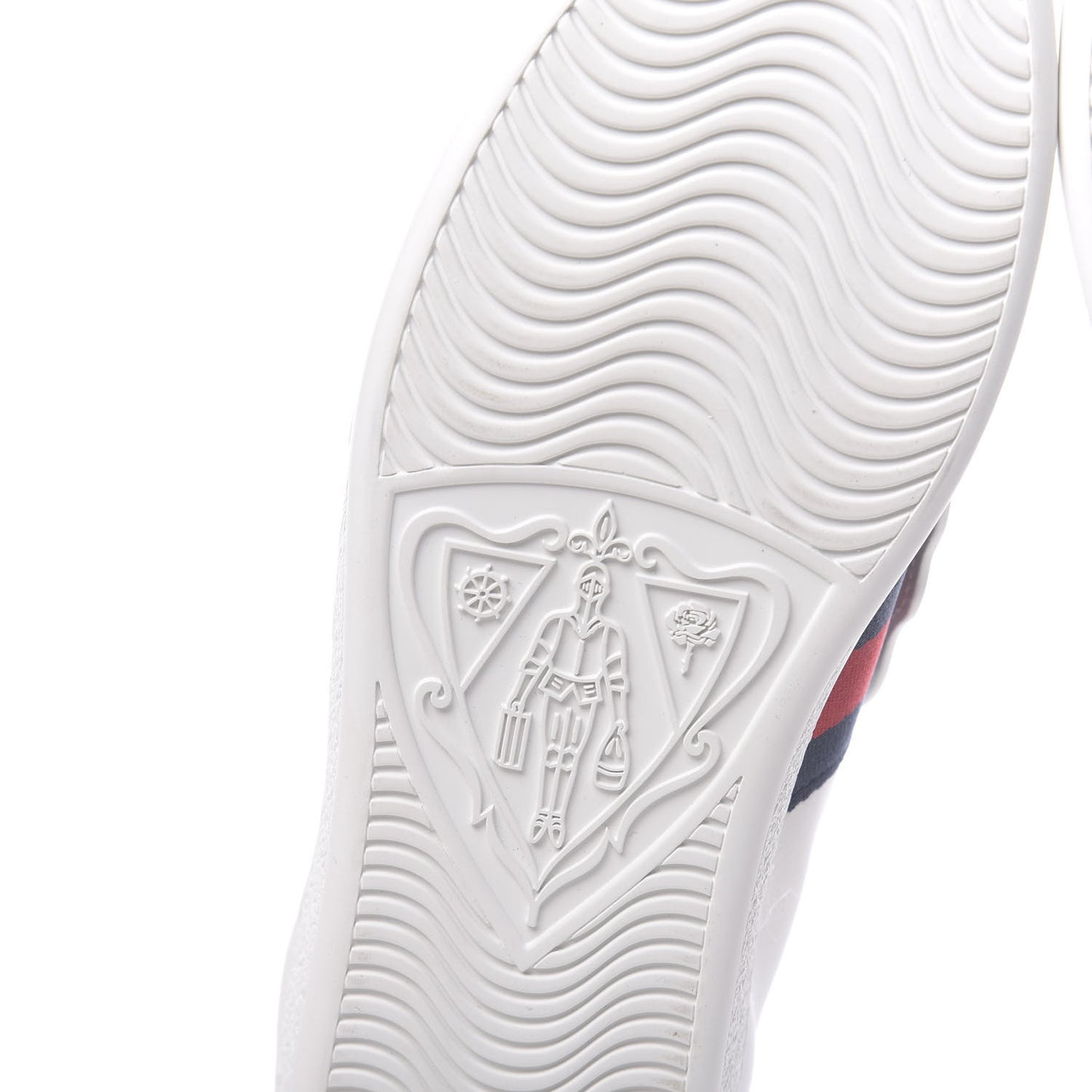 Calfskin Ayers Crystal Panther Embroidered Womens Ace Sneakers 38 White