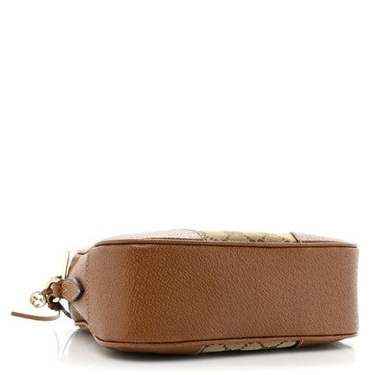 Gucci Monogram Mini Bree Messenger Bag Beige Tabacco 4 of 18