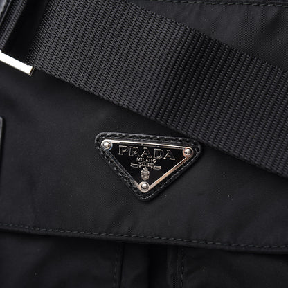 Prada Nylon Vela Messenger Bag Black 9 of 9