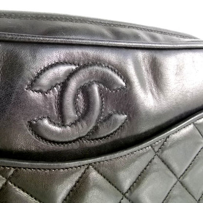 Chanel Vintage Quilted Leather Tassel Camera Case Black 6 of 10